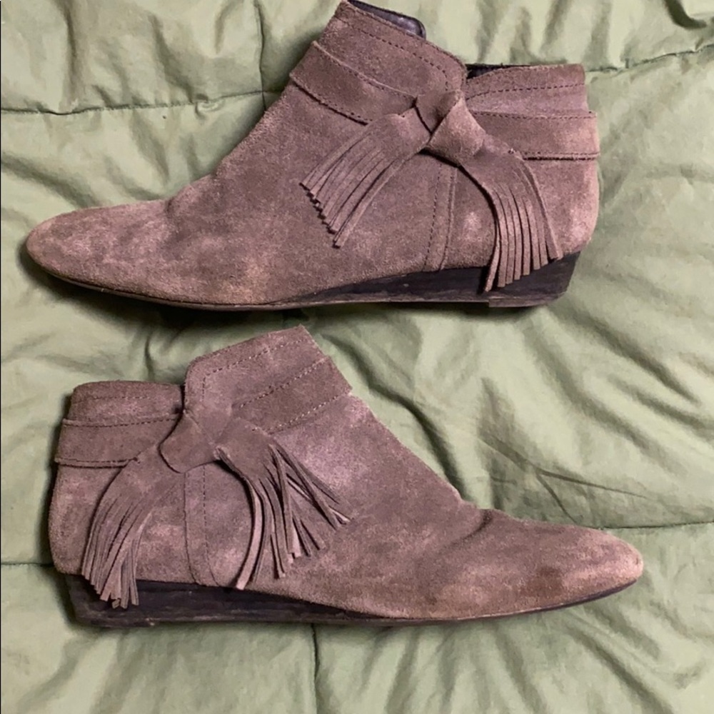 Ankle booties, grey, size 9